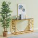 Gold Console Table with Polar White Sintered Top3